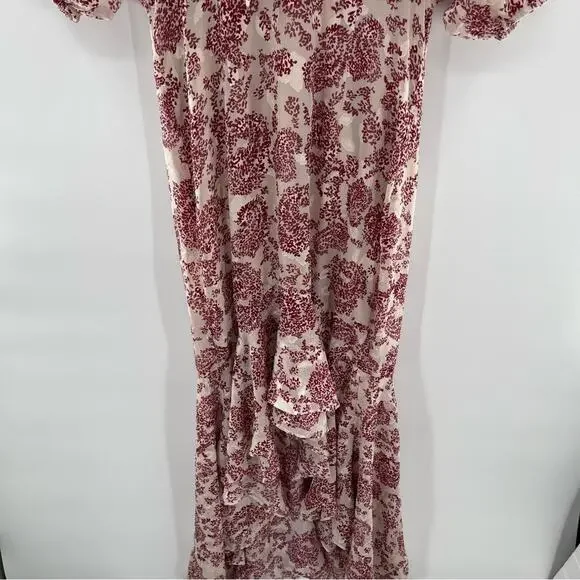 Revolve Elliatt Iridescent Sheath V-Neck Puff Sleeve Cocktail Dress Size Small - Picture 8 of 16
